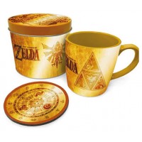 SET DE REGALO TAZA Y POSAVASOS GOLDEN TRIFORCE PYRAMID INTERNATIONAL GP86075 (Espera 4 dias)