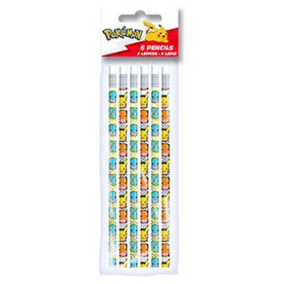 SET 6 LÁPICES C/ GOMA POKÉMON CYP BRANDS REDSTRING GS-604-PK (Espera 4 dias)