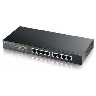 Zyxel GS1900-8HP Gestionado L2 Gigabit Ethernet (10/100/1000) Energía sobre Ethernet (PoE) Negro (Espera 4 dias)