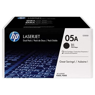 TONER HP CE505D Nº05A PACK 2 UD (Espera 4 dias)