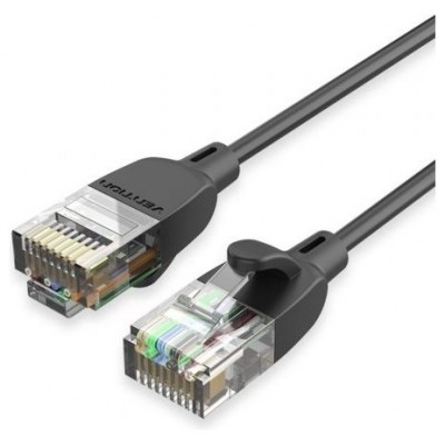 CABLE DE RED LATIGUILLO RJ45 UTP CAT6A 3 M NEGRO VENTION (Espera 4 dias)