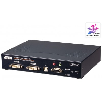 ATEN Transmisor KVM por IP DVI-I dual display USB (Espera 4 dias)