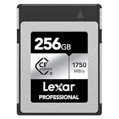 LEXAR 256GB PROFESSIONAL CFEXPRESS TYPE B CARD SILVER, UP TO 1750MB/S READ 1300MB/S WRITE (Espera 4 dias)