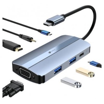 LEOTEC DOCKING STATION 7EN1 1USB-C PD100 1USB3.0 1USB-C 1USB2.0 1HDMI