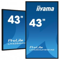 MONITOR IIYAMA 43" (LH4375UHS-B1AG) ANDROID 11 / 3844X2160 (4K UHD) / OPERACION 24/7 /500CD / LANDSC. Y PORTRAIT / 3XHDMI / DP / RJ45 / VESA 400X400 / ALTAVOCES 2X10W (Espera 4 dias)