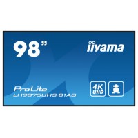 iiyama PROLITE Pizarra de caballete digital 2,49 m (98") LED Wifi 500 cd / m² 4K Ultra HD Negro Procesador incorporado Android 11 24/7 (Espera 4 dias)