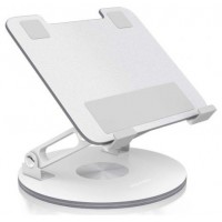 AISENS - SOPORTE DE SOBREMESA GIRATORIO AJUSTABLE PARA PORTATIL / TABLET 7-13, PLATA