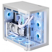 CAJA SEMITORRE ATX MC-FUSION ARGB BLANCO MARS GAMING (Espera 4 dias)