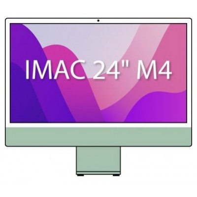 iMAC APPLE 24"" RETINA 4.5K M4 10CORE+GPU 10CORE 24GB 512GB GREEN (Espera 4 dias)