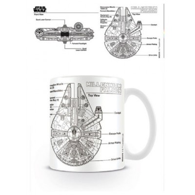 TAZA DESAYUNO STAR WARS PLANO HALCÓN MILENARIO PYRAMID INTERNATIONAL MG23478 (Espera 4 dias)