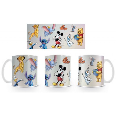 TAZA MIX PERSONAJES DISNEY BLANCA 315 ML PYRAMID INTERNATIONAL MG27704 (Espera 4 dias)