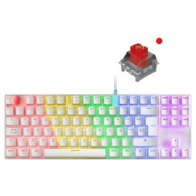 Teclado Mecanico Compackto Tkl Mars Gaming Mk80 White