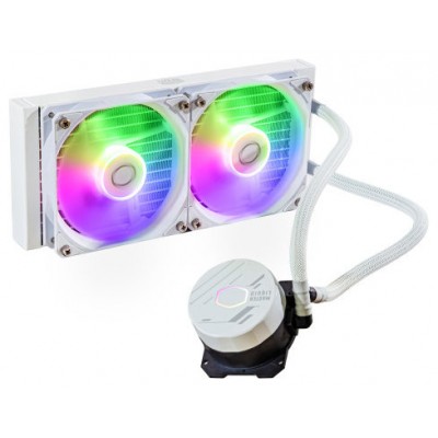 Cooler Master MasterLiquid 240L Core ARGB White Carcasa del ordenador, Procesador Kit de refrigeración líquida 12 cm Blanco (Espera 4 dias)