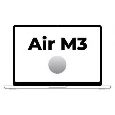 MACBOOK AIR APPLE 13"" M3 10CORE GPU SILVER 512GB (Espera 4 dias)