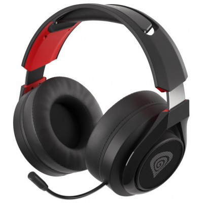 AURICULARES GAMING INALAMBRICO GENESIS SELEN 400 2.0 MINI JACK, USB NEGRO-ROJO