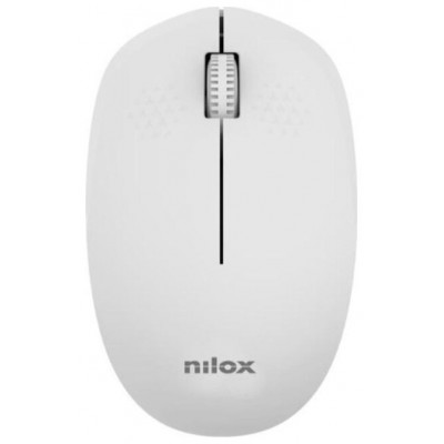 Nilox Ratón Wireless, 1000 DPI, 3 botones, Gris