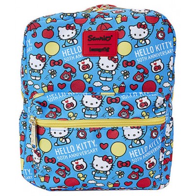 MINI MOCHILA HELLO KITTY 50 ANIVERSARIO 10 X 6 X 3,5 LOUNGEFLY SANBK0523 (Espera 4 dias)