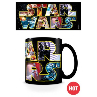 TAZA DESAYUNO CAMBIO DISEÑO STAR WARS LOGO PYRAMID REDSTRING SCMG24755 (Espera 4 dias)