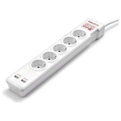 REGLETA SALICRU SPS SAFE 5+ 2USB (Espera 4 dias)