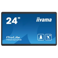 IIYAMA 24" PANEL-PC / NEGRO/ ANDROID 12 /4GB, 32GB, IN-CELL PCAP 10-POINTS TOUCH, 1920X1080, IPS PANEL, MM, WIFI, BT5.2, MICRO-SD, USB 2X 2.0 1X 3.2, HDMI-INPUT, USB-C (DATA / DP-ALT OUT), AUDIO-OUT MINI-JACK, MICRO, MINI-JACK, 250CD/M (TW2424AS-B1) 