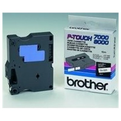 BROTHER Cinta laminada Blanco/Negro, 9mm. P-Touch 7000/8000