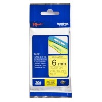 BROTHER Cinta laminada amarillo/negro 6mm