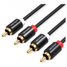 CABLE AUDIO ESTEREO 2xRCA/M 2xRCA/M 2 M NEGRO VENTION (Espera 4 dias)