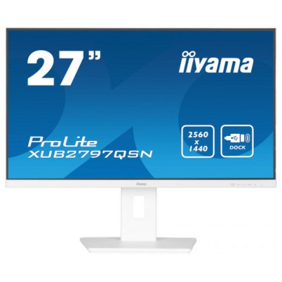 iiyama ProLite XUB2797QSN-W1 pantalla para PC 68,6 cm (27") 1920 x 1080 Pixeles Full HD LED Blanco (Espera 4 dias)