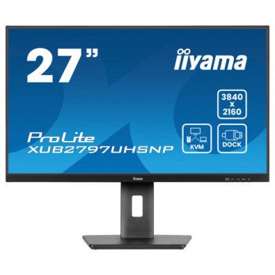 iiyama ProLite XUB2797UHSNP-B1 pantalla para PC 68,6 cm (27") 3840 x 2160 Pixeles 4K Ultra HD LED Negro (Espera 4 dias)